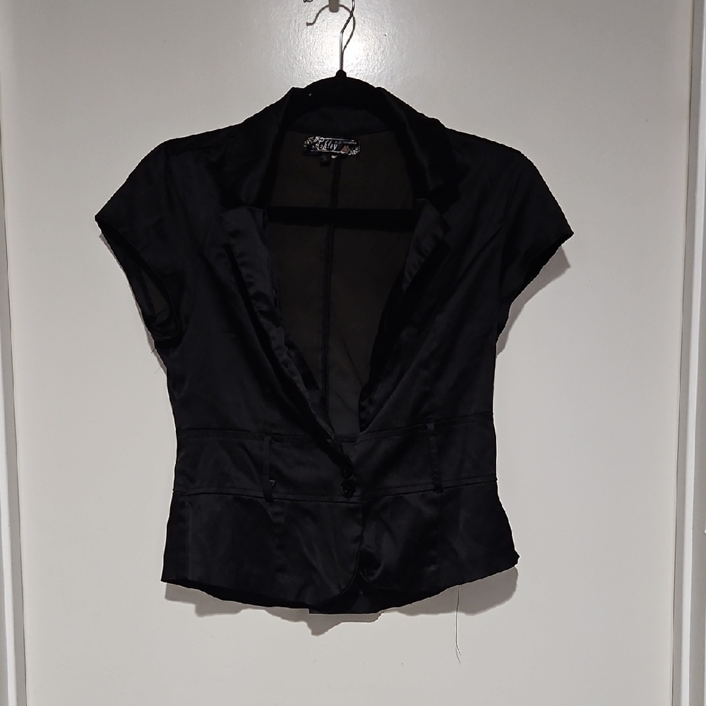 Wet Seal Black Blazer Classic Suit Jacket